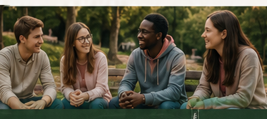 Young people together